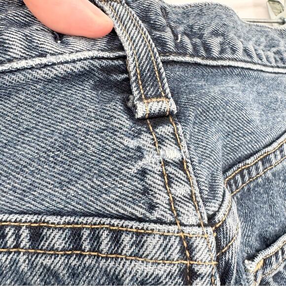 AGOLDE *Altered* 90's Pinch Waist High Rise Straight Cut Off Shorts Navigate 28 - Picture 13 of 16